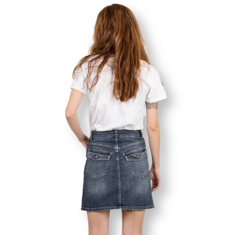 *SOLD* BURBERRY Denim Skirt A-Line US 06 - Picture 6 of 8